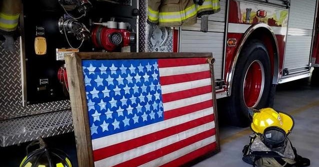 Firefighter turns old fire hoses into works of art